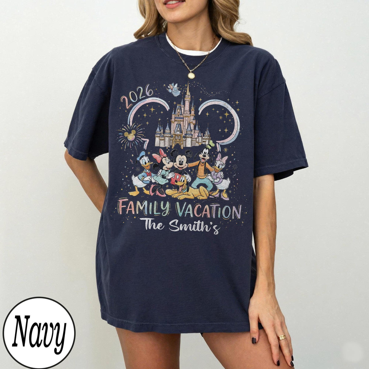 Custom Disney Family Trip 2026 Comfort Colors — Bella+Canvas Tee fan art by Snagva (7)