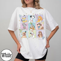 Retro Disney Dogs Characters Sketch — Comfort Colors Tee fan art by Snagva (5)
