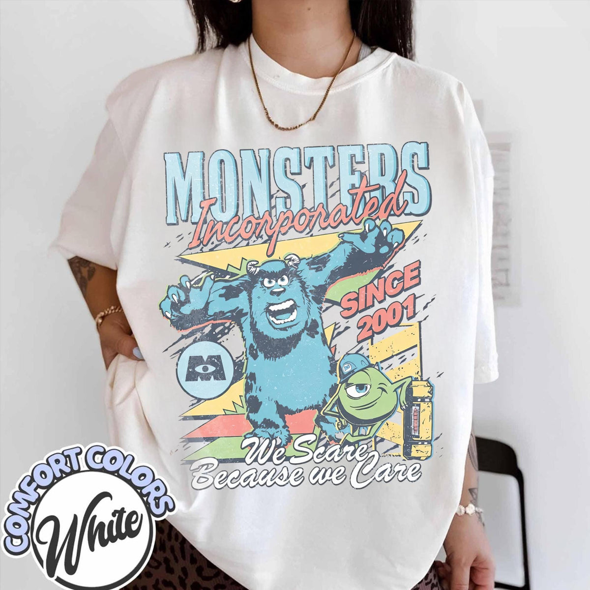 Monsters Incorporated Sulley Mike — Comfort Colors Tee fan art by Snagva