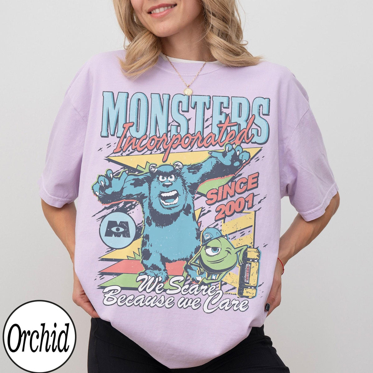 Monsters Incorporated Sulley Mike — Bella+Canvas Tee fan art by Snagva (7)