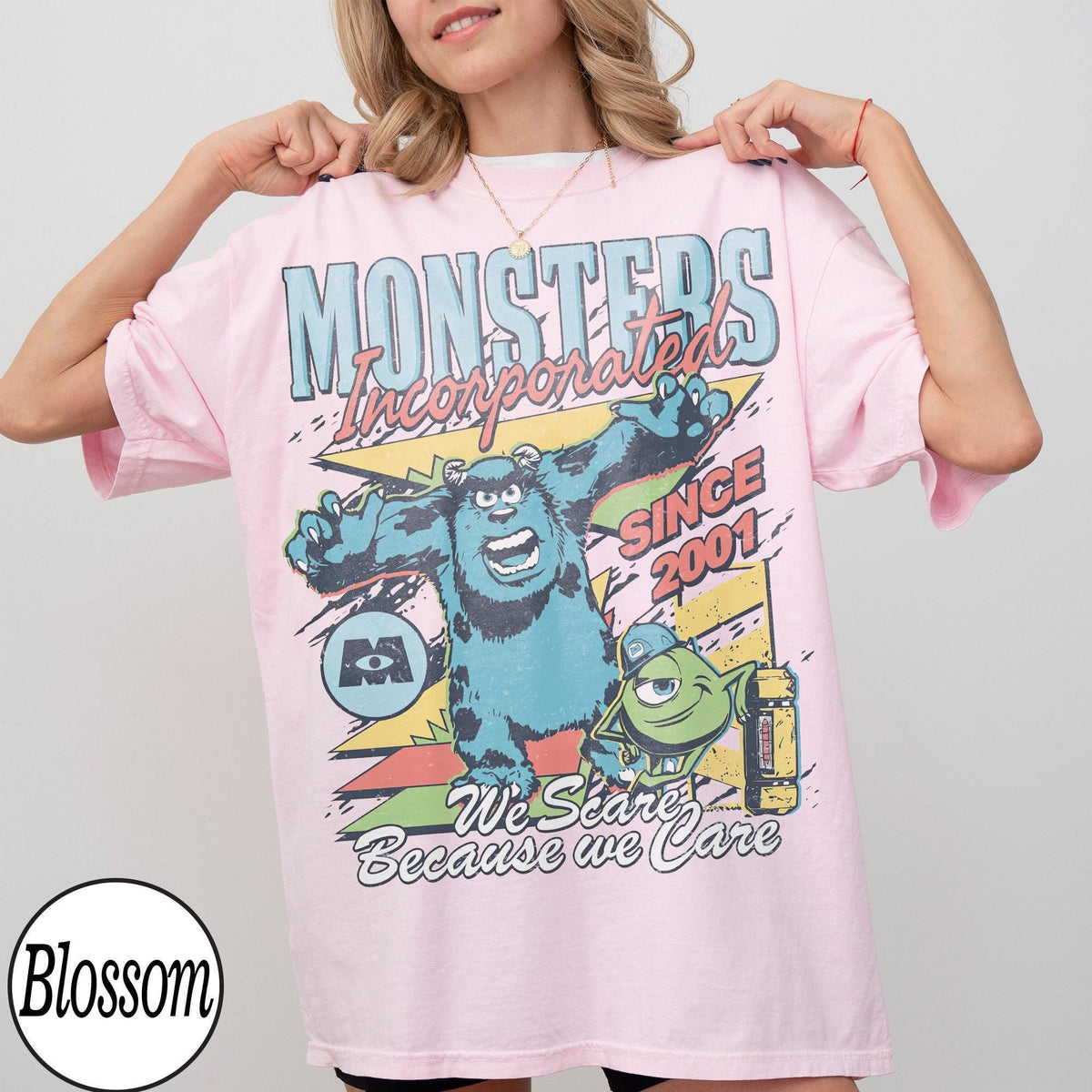 Monsters Incorporated Sulley Mike — Bella+Canvas Tee fan art by Snagva (8)