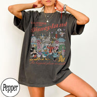 Retro Disneyland Mickey Friends Comfort Colors — Gildan Hoodie fan art by Snagva (3)
