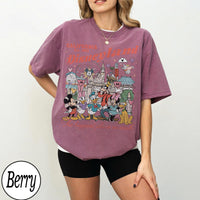 Retro Disneyland Mickey Friends Comfort Colors — Bella+Canvas Tee fan art by Snagva (5)