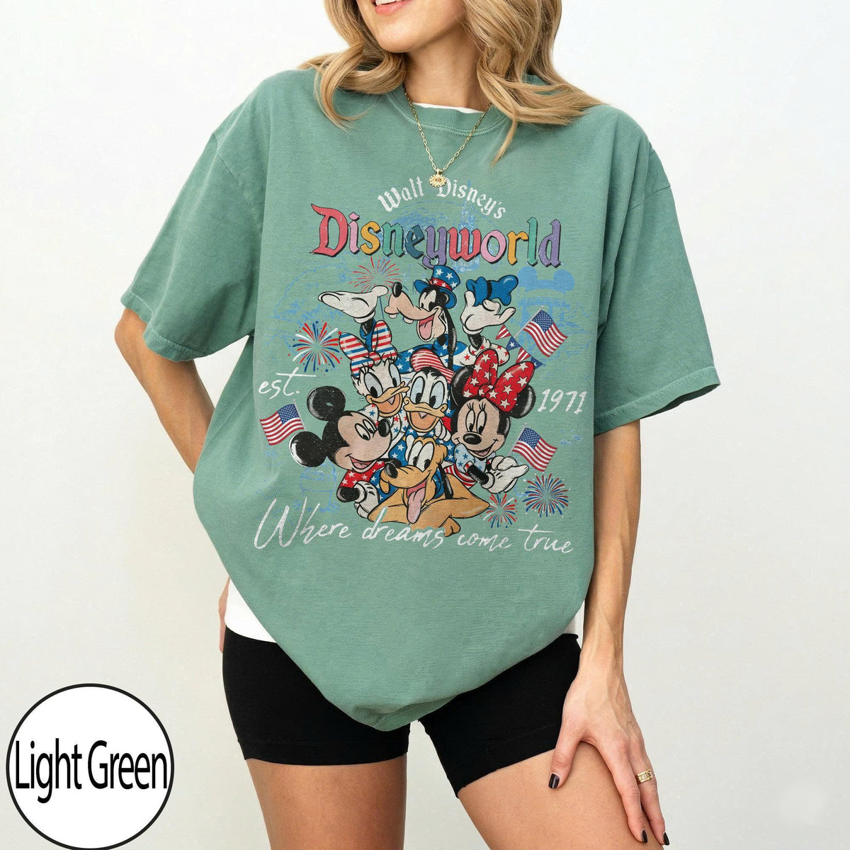 Comfort Colors Disneyworld Est 1971 Patriotic Mickey Friends — Gildan Sweatshirt fan art by Snagva (4)