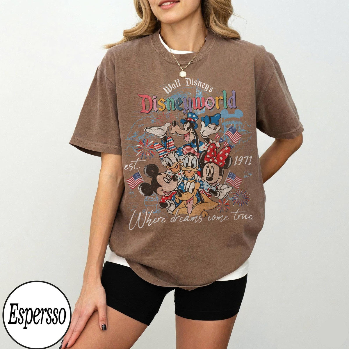 Comfort Colors Disneyworld Est 1971 Patriotic Mickey Friends — Gildan Sweatshirt fan art by Snagva (5)