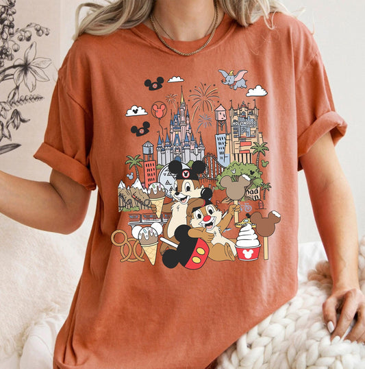 Chip and Dale Disneyland Snack — Gildan Sweatshirt