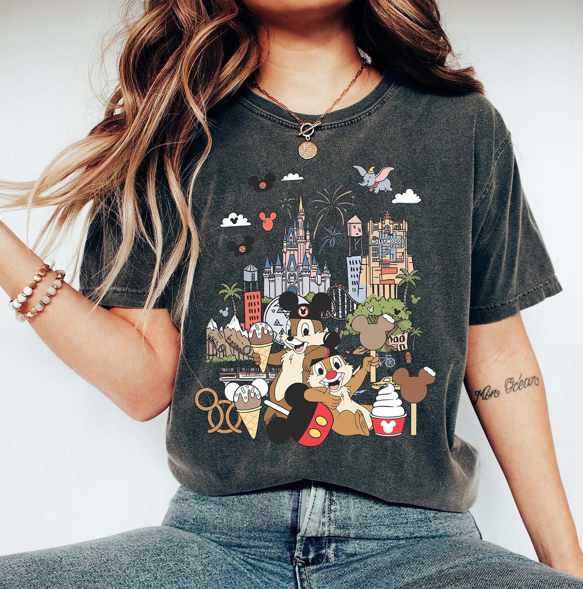 Chip and Dale Disneyland Snack — Gildan Sweatshirt fan art by Snagva (4)