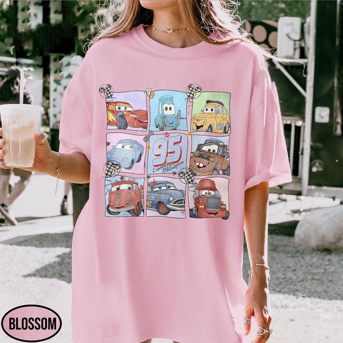 Comfort Colors® Retro Disney Pixar Cars — Gildan Hoodie fan art by Snagva