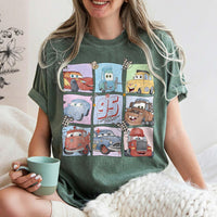 Comfort Colors® Retro Disney Pixar Cars — Bella+Canvas Tee fan art by Snagva (4)