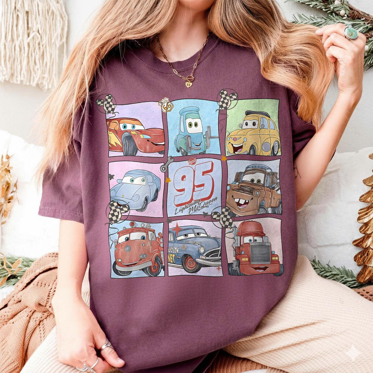Comfort Colors® Retro Disney Pixar Cars — Gildan Sweatshirt fan art by Snagva (6)