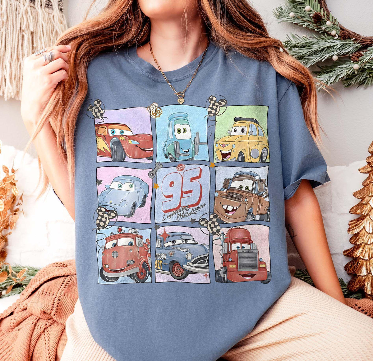 Comfort Colors® Retro Disney Pixar Cars — Gildan Sweatshirt fan art by Snagva (7)