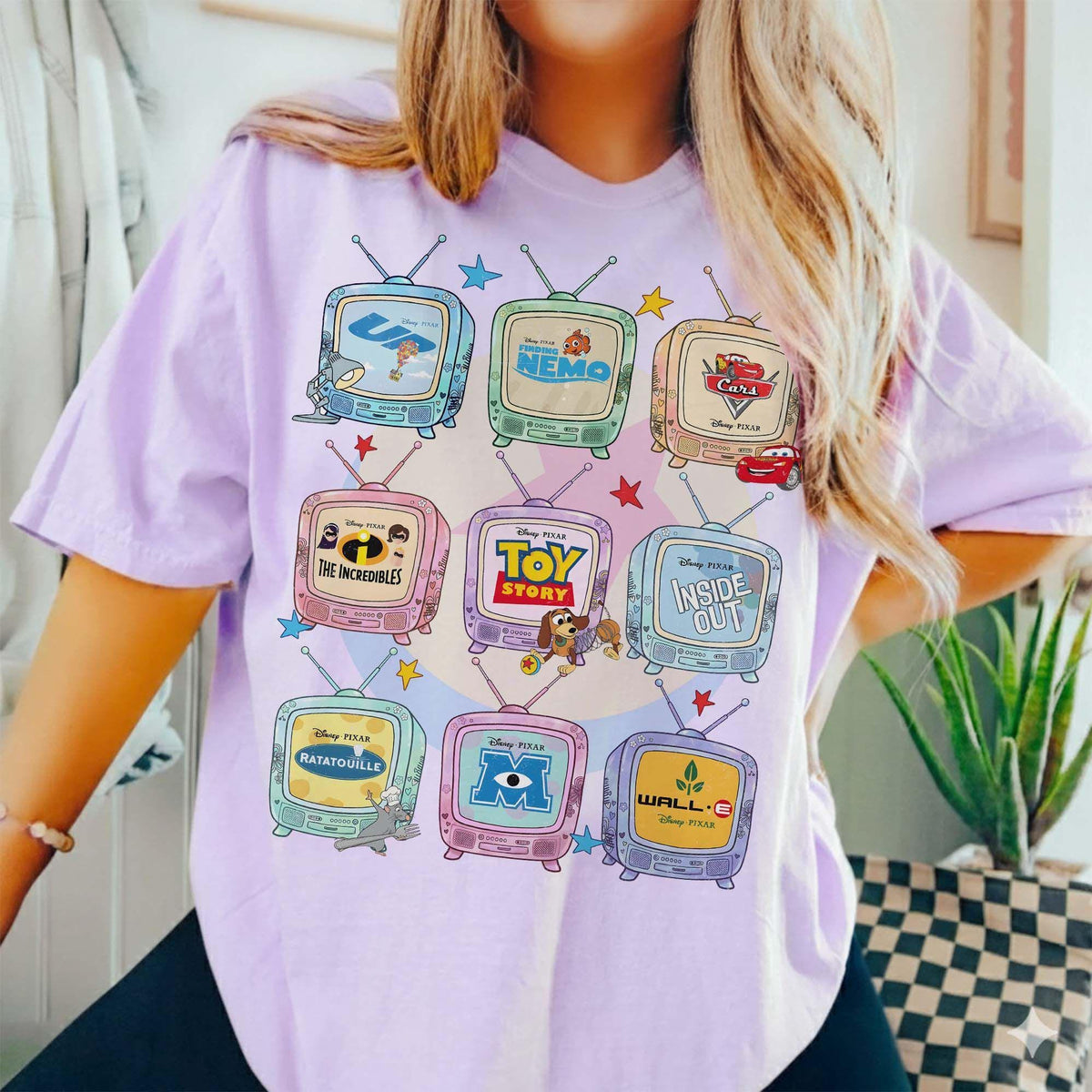 Retro Disney Pixar Movie Television — Gildan Hoodie fan art by Snagva (3)