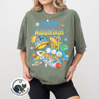 Space Mountain Retro 90s Mickey Friends — Gildan Sweatshirt fan art by Snagva (4)