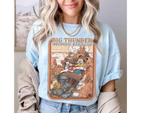 Big Thunder Mountain Railroad Mickey Friends Retro — Bella+Canvas Tee fan art by Snagva (3)