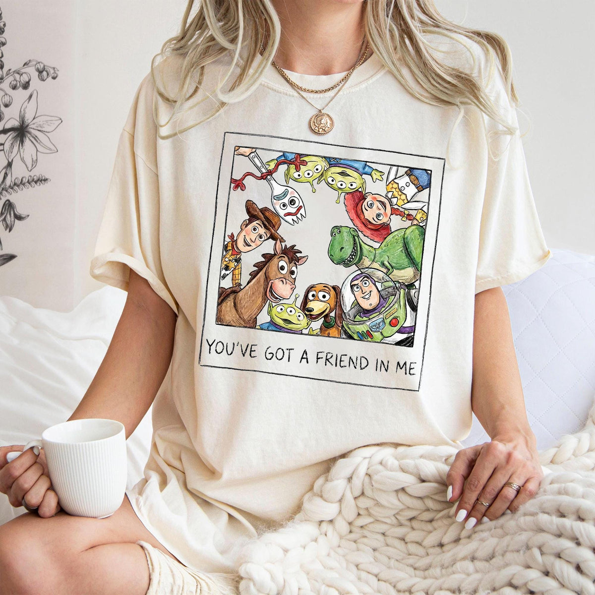 Retro Pixar Toy Story You've Got a Friend in Me Photo — Gildan Sweatshirt fan art by Snagva