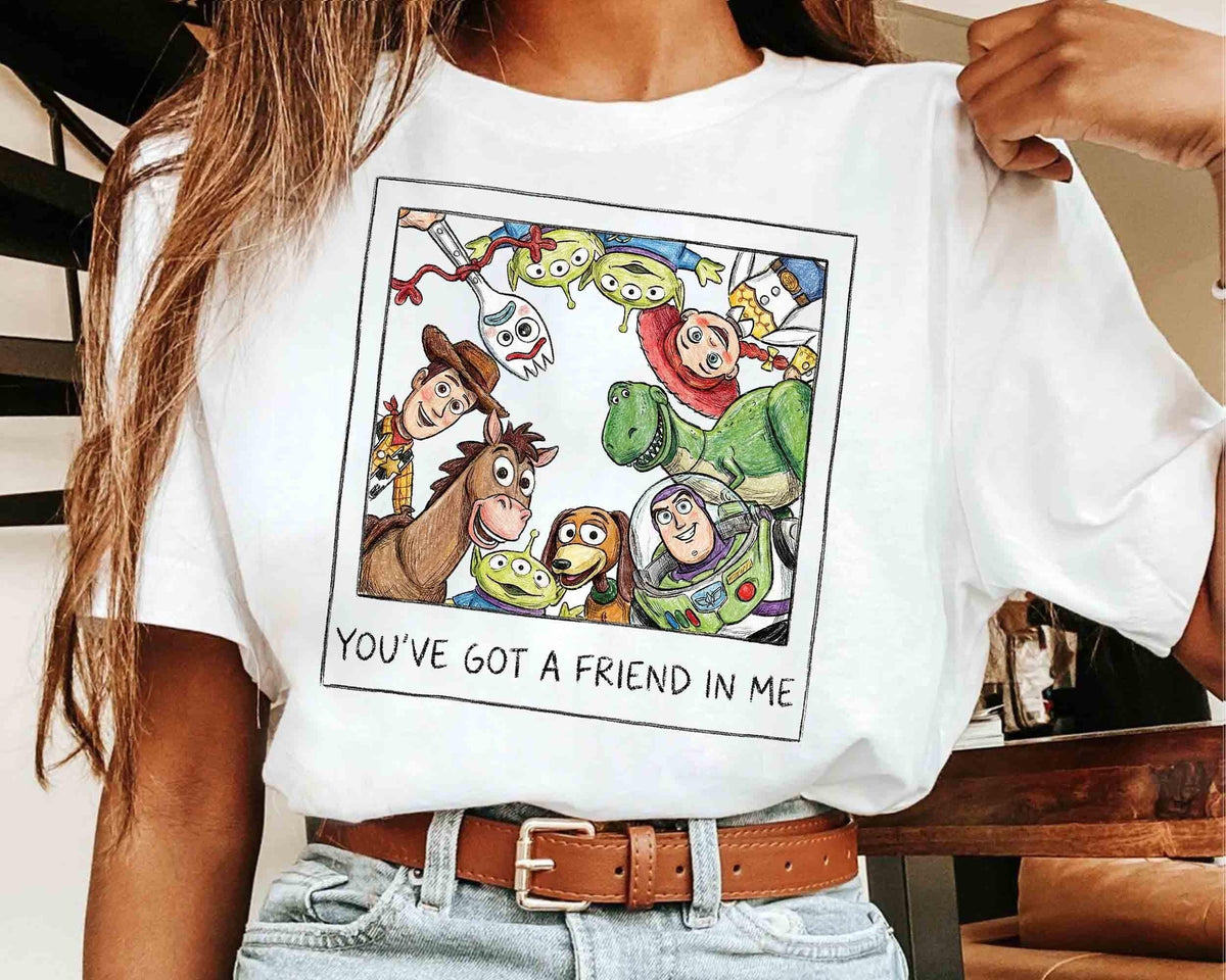 Retro Pixar Toy Story You've Got a Friend in Me Photo — Gildan Hoodie fan art by Snagva (3)