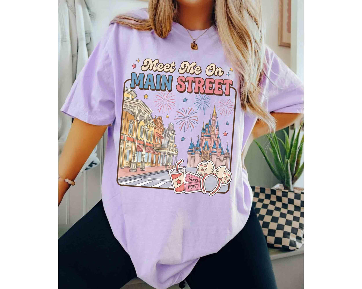 Meet Me On Main Street — Bella+Canvas Tee fan art by Snagva (3)
