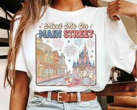 Meet Me On Main Street — Bella+Canvas Tee fan art by Snagva (5)