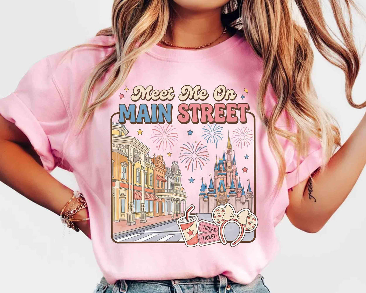 Meet Me On Main Street — Bella+Canvas Tee fan art by Snagva (6)