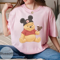 Retro Winnie The Pooh Watercolor — Comfort Colors Tee fan art by Snagva