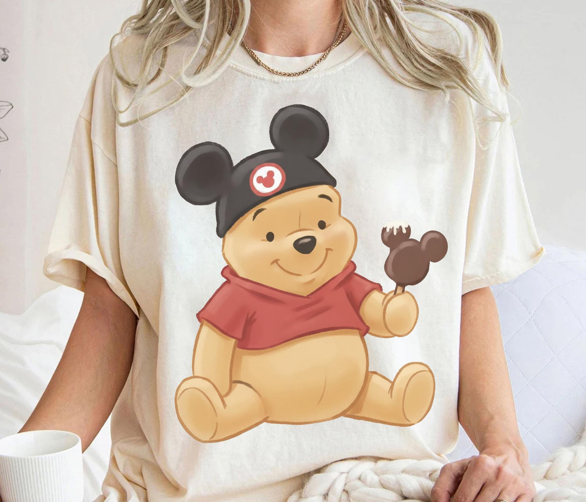 Retro Winnie The Pooh Watercolor — Bella+Canvas Tee fan art by Snagva (4)