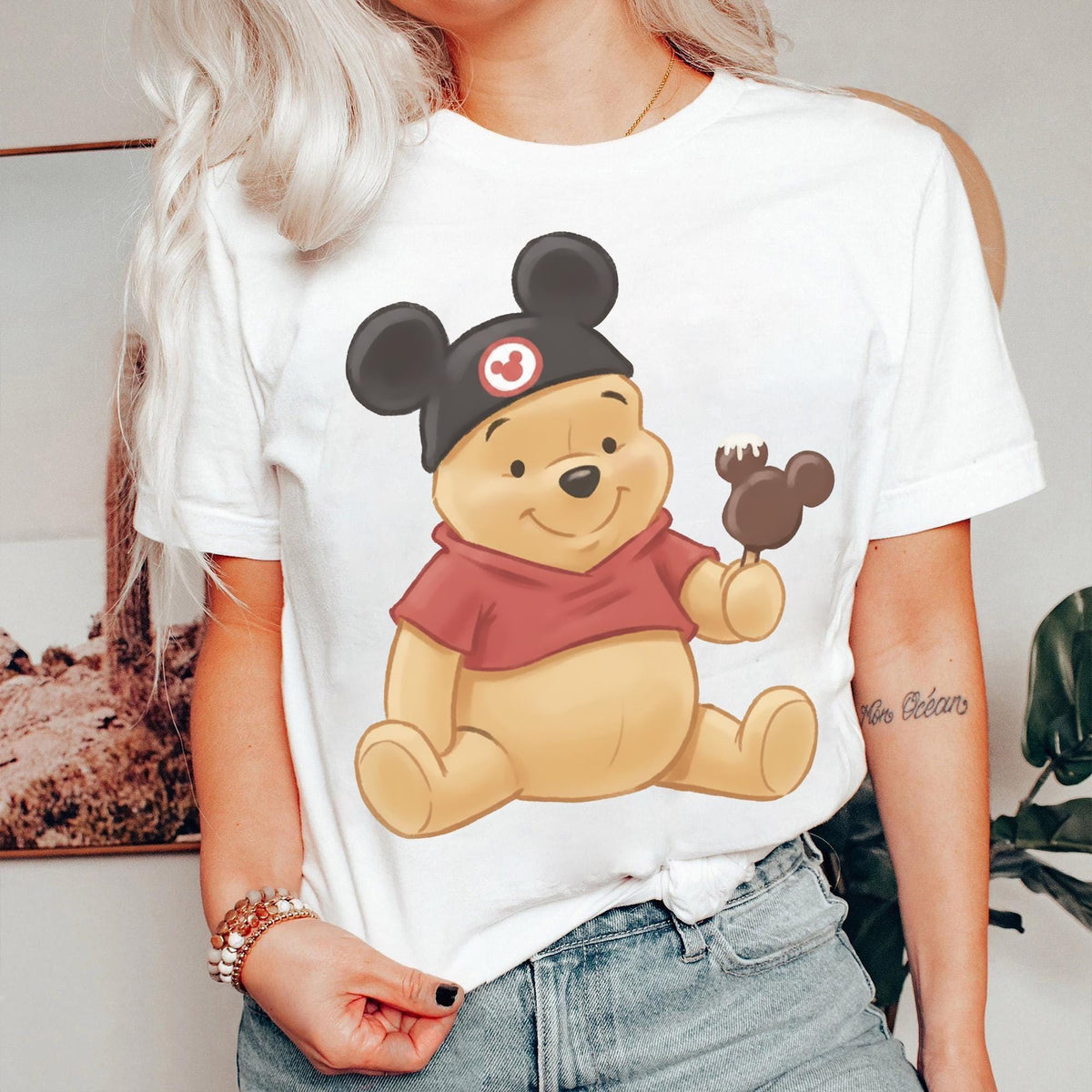 Retro Winnie The Pooh Watercolor — Bella+Canvas Tee fan art by Snagva (5)