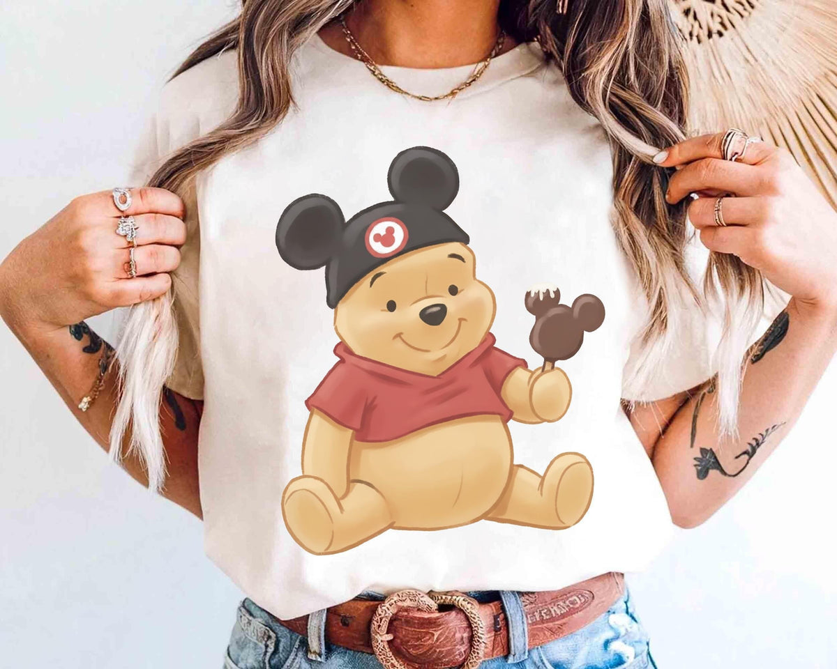 Retro Winnie The Pooh Watercolor — Bella+Canvas Tee fan art by Snagva (6)