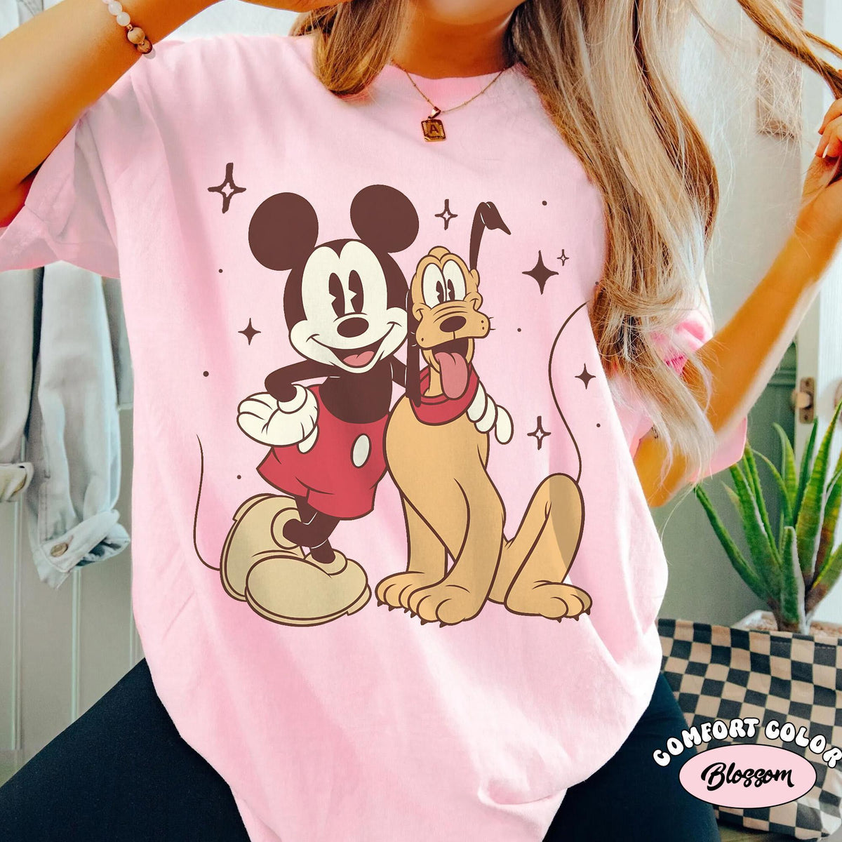 Comfort Colors® Mickey Pluto Best Friends — Bella+Canvas Tee fan art by Snagva (2)