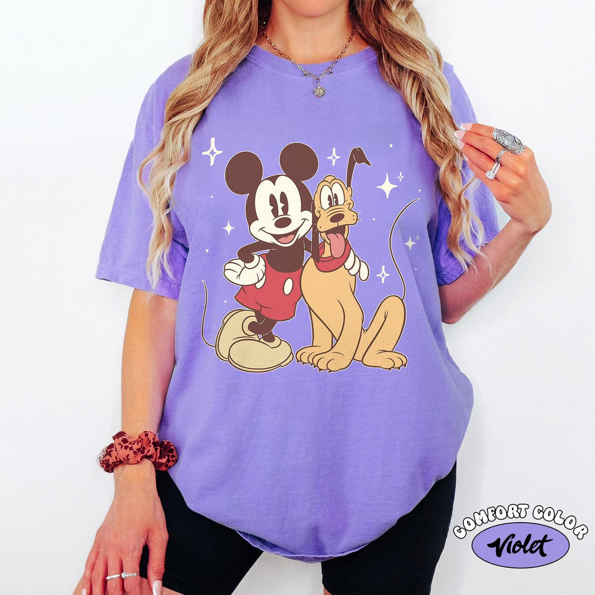 Comfort Colors® Mickey Pluto Best Friends — Bella+Canvas Tee fan art by Snagva (3)