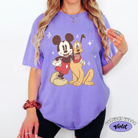 Comfort Colors® Mickey Pluto Best Friends — Bella+Canvas Tee fan art by Snagva (3)