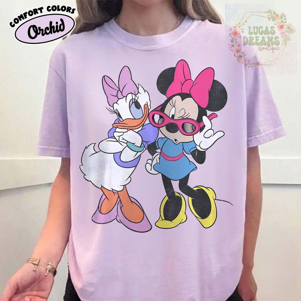Retro Minnie Daisy — Gildan Sweatshirt fan art by Snagva (3)
