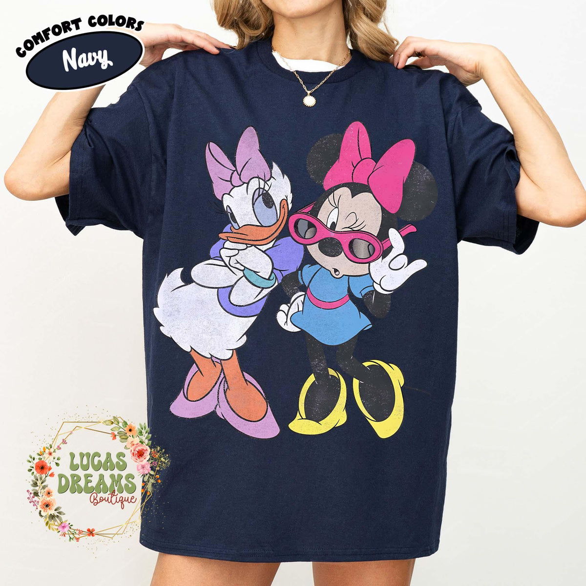 Retro Minnie Daisy — Bella+Canvas Tee fan art by Snagva (8)