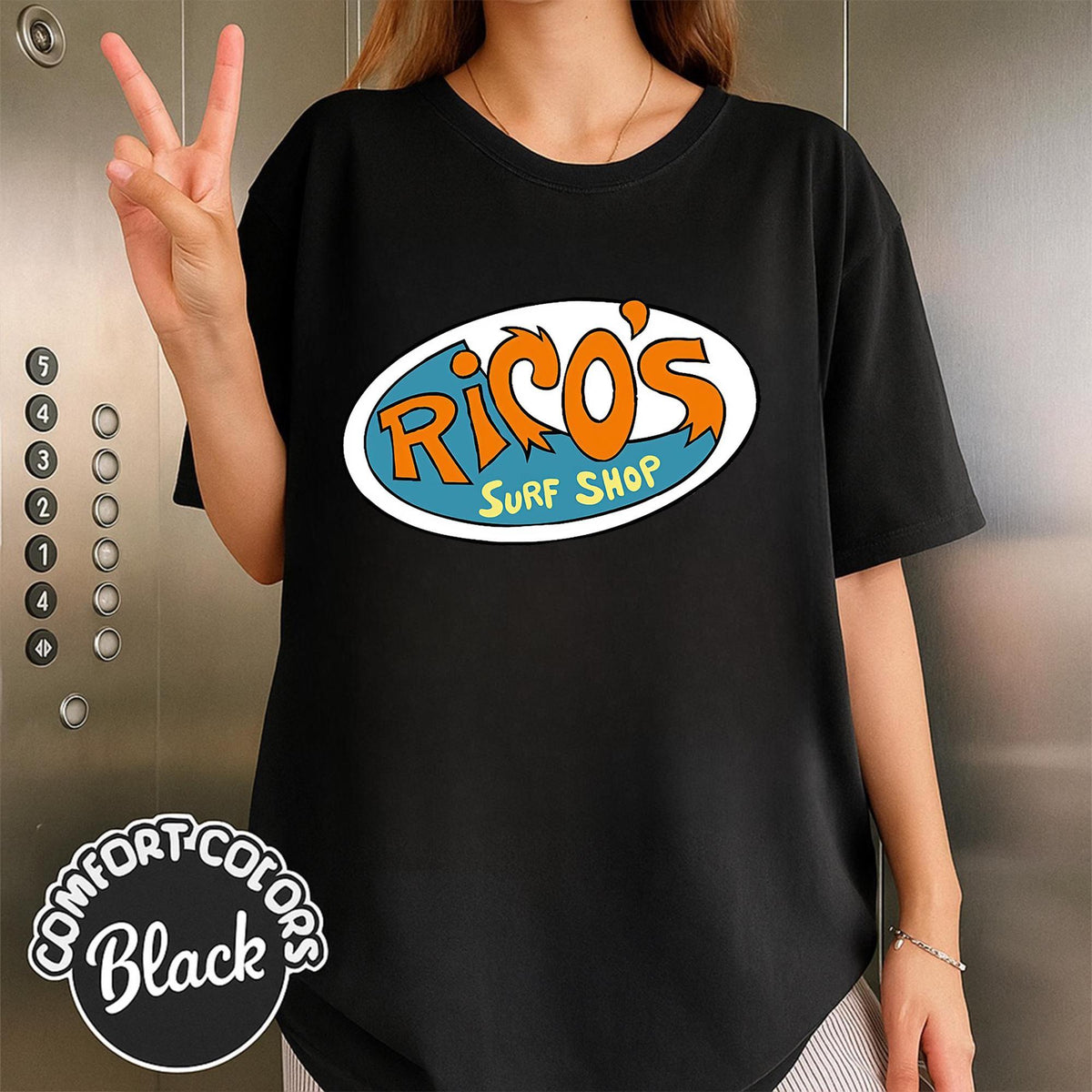 Comfort Colors Hannah Montana Rico's Surf Shop — Gildan Sweatshirt fan art by Snagva (2)