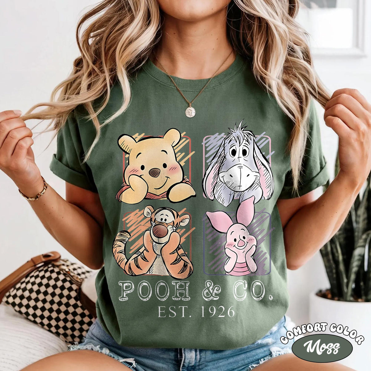 Comfort Colors Retro Pooh and Friends — Comfort Colors Tee fan art by Snagva (3)