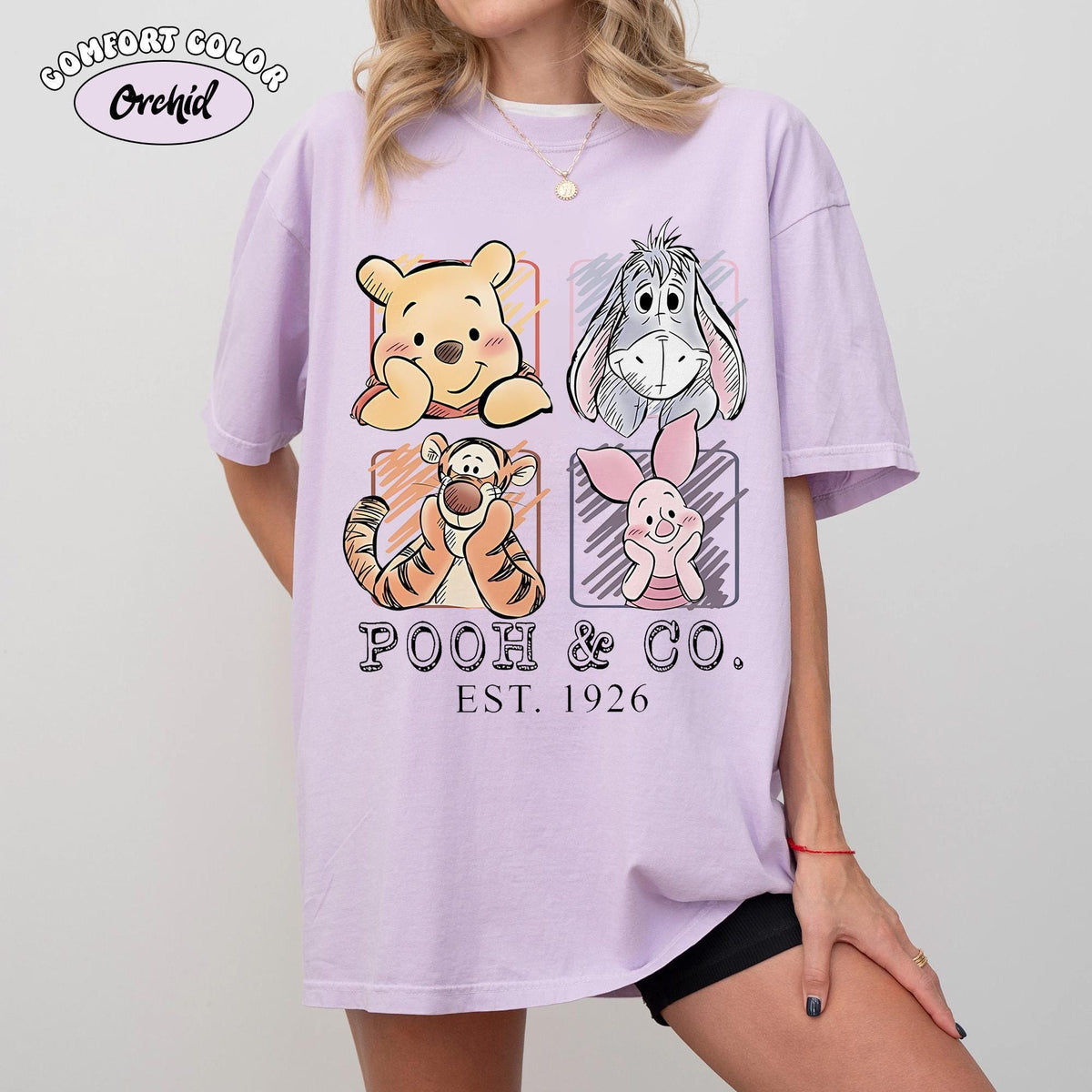 Comfort Colors Retro Pooh and Friends — Comfort Colors Tee fan art by Snagva (5)
