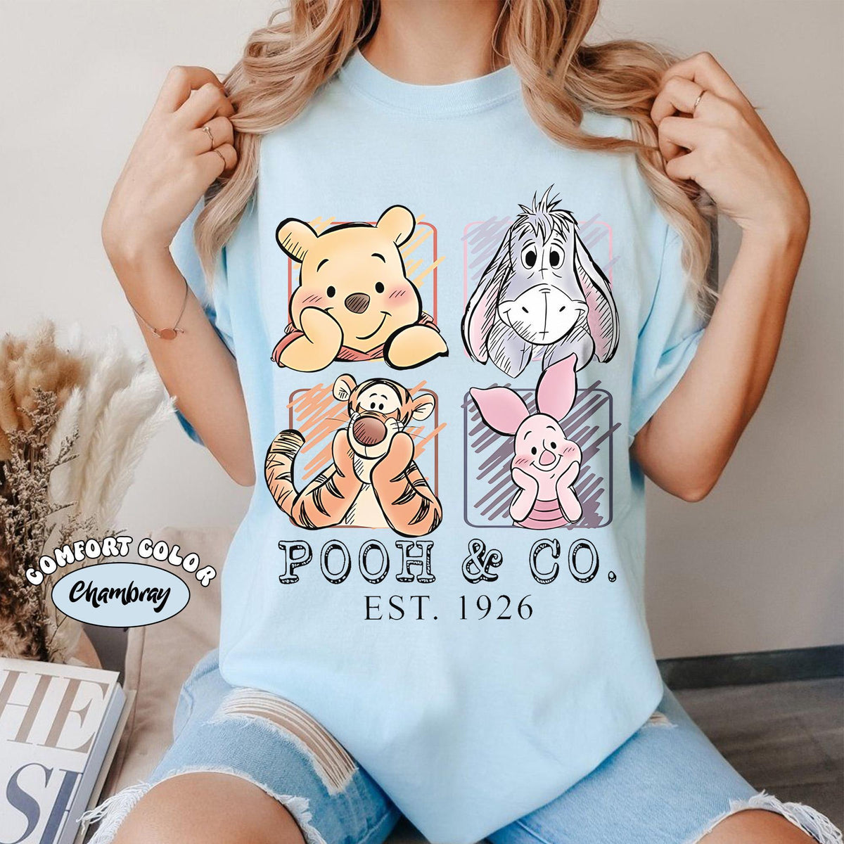 Comfort Colors Retro Pooh and Friends — Comfort Colors Tee fan art by Snagva (6)
