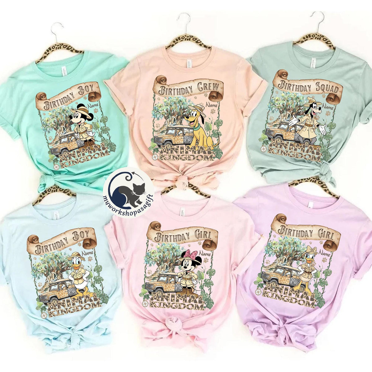 Personalized Mickey Friends Animal Kingdom Birthday — Gildan Sweatshirt fan art by Snagva (2)