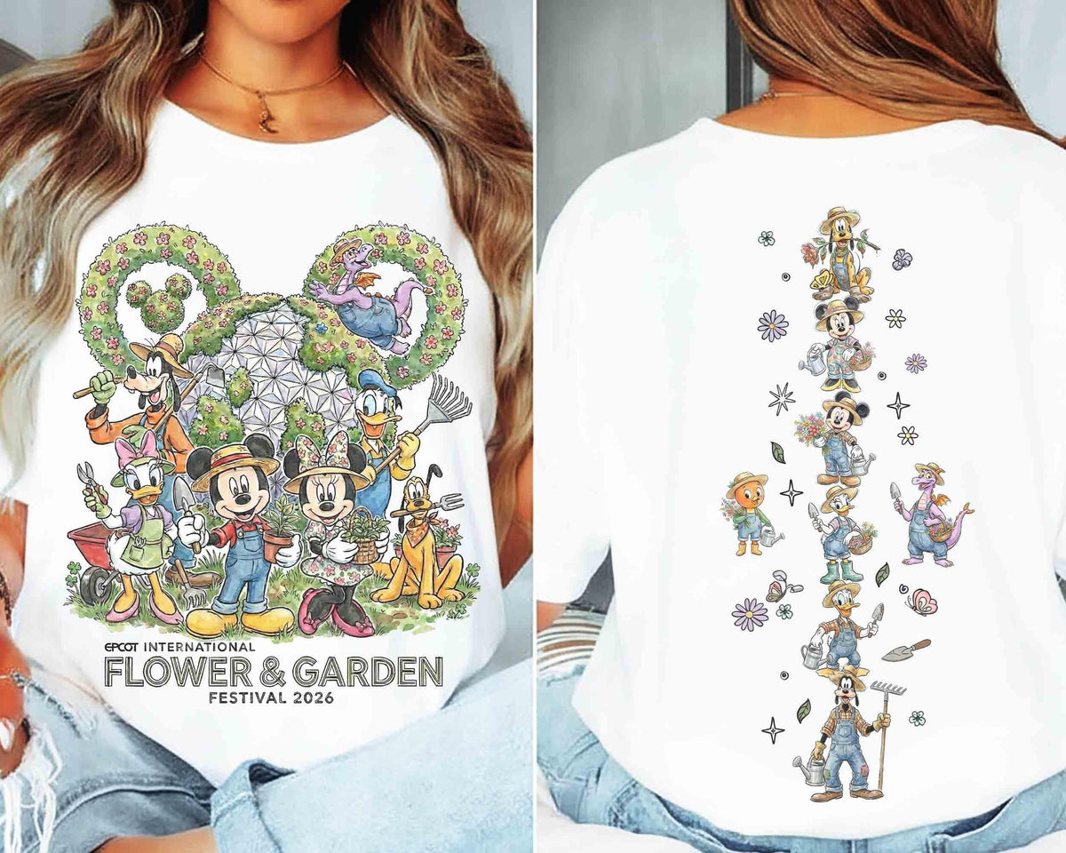 Epcot Flower Garden Festival 2026 — Gildan Sweatshirt fan art by Snagva (4)