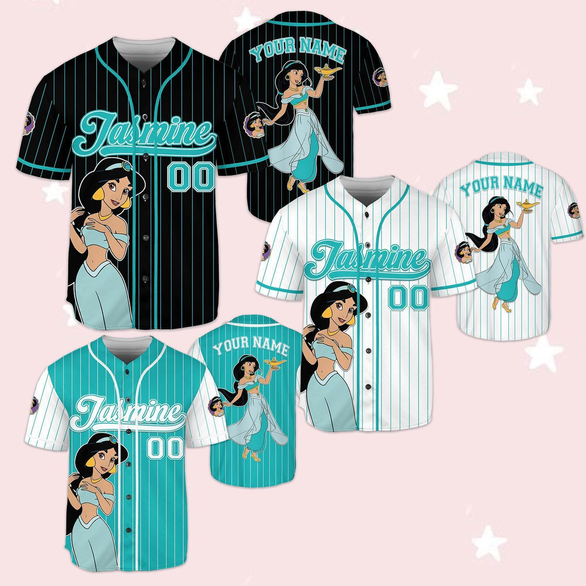 Custom Disney Princess Jasmine Aladdin Simple — Gildan Sweatshirt fan art by Snagva