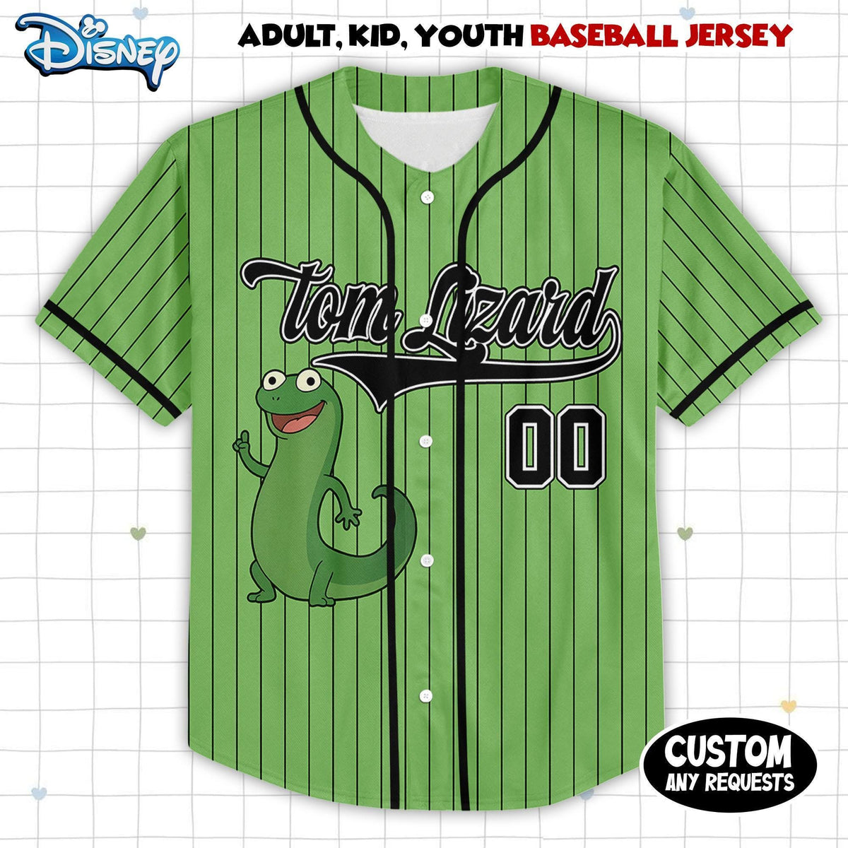 Custom Disney Pixar Movie Hoppers Tom Lizard Simple — Gildan Hoodie fan art by Snagva (3)
