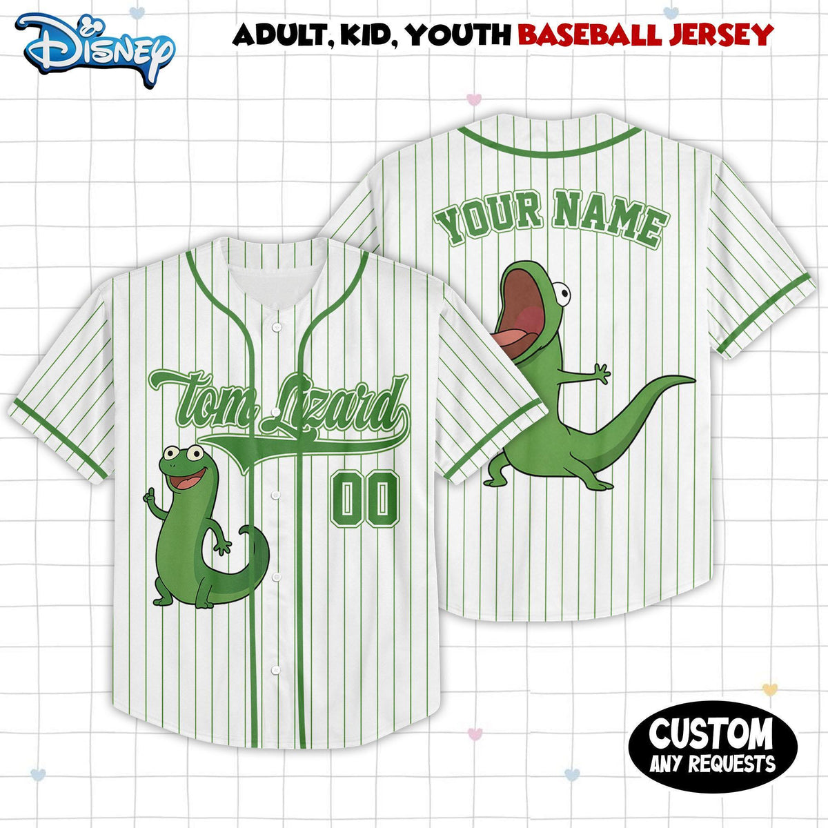 Custom Disney Pixar Movie Hoppers Tom Lizard Simple — Bella+Canvas Tee fan art by Snagva (4)