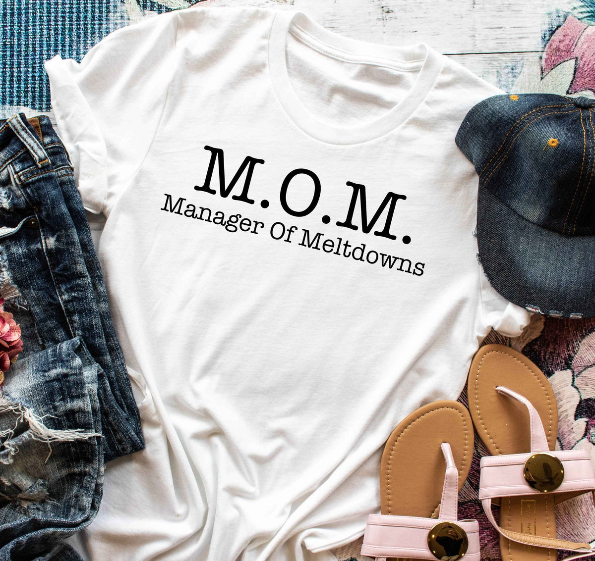 M.O.M. Manager of Meltdowns Adult Tee
