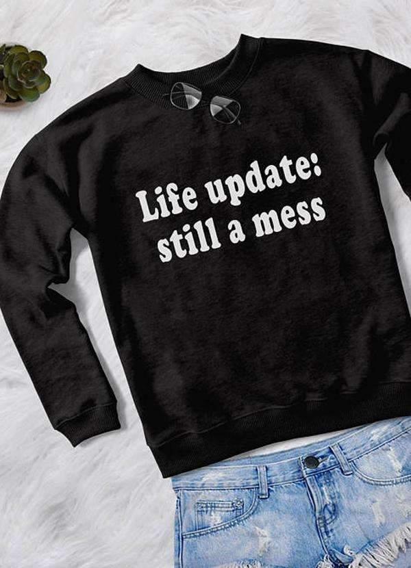 LIFE UPDATES WOMEN SWEAT SHIRT - Snagva