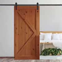 Stylish modern living room featuring white double sliding barn doors with antique hardware.