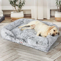 Pet bed placed neatly in cozy home corner, inviting pet to rest and relax