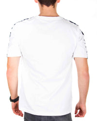 Back view of white ZRED Origin shirt highlighting clean design and seam details.