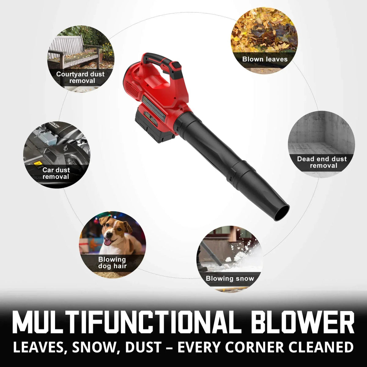 40V 17'' Cordless Lawn Mower & 40V Leaf Blower Combo Kit MB2480C product image for Snagva.