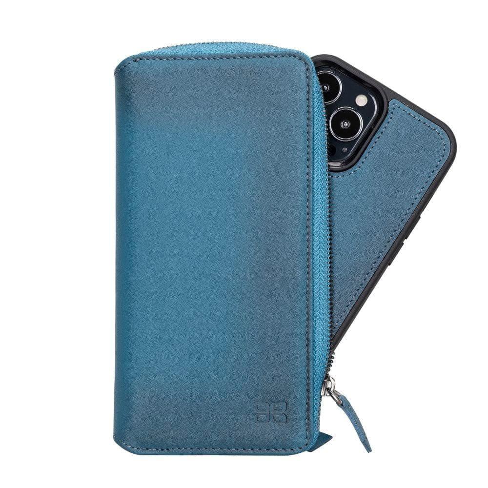 Detachable Leather Zipper Wallet Cases for Apple iPhone 13 Series - Snagva