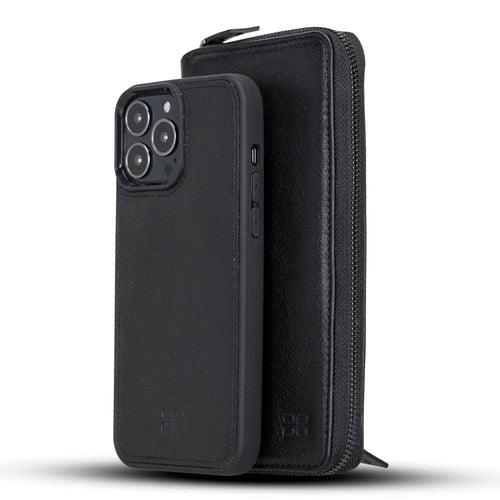Detachable Leather Zipper Wallet Cases for Apple iPhone 13 Series - Snagva
