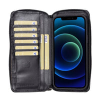 Detachable Leather Zipper Wallet Cases for Apple iPhone 13 Series - Snagva